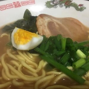 簡単焼き豚とんこつ醤油ラーメン